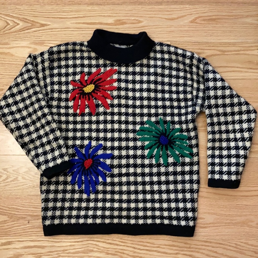 Esprit szL houndstooth Wool sweater
